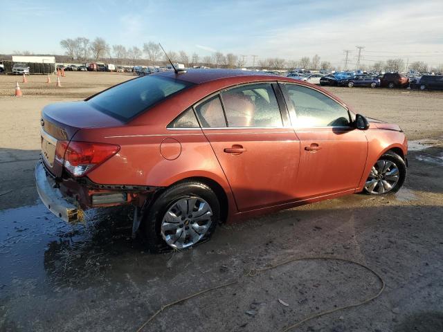 1G1PD5SH4C7289052 - 2012 CHEVROLET CRUZE LS ORANGE photo 3