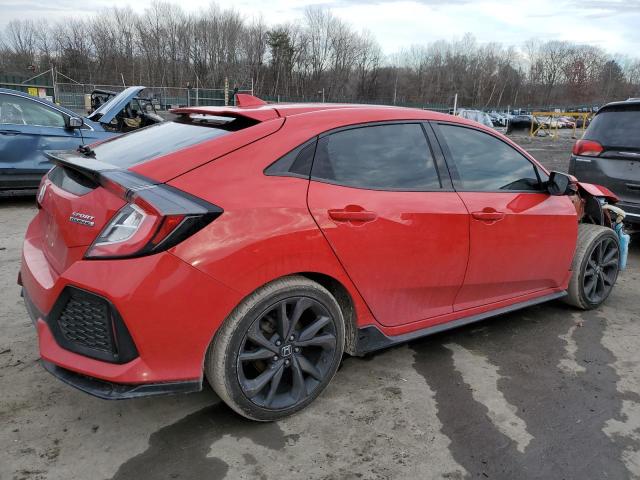 SHHFK7H94JU403139 - 2018 HONDA CIVIC SPORT TOURING RED photo 3