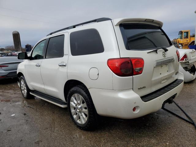 5TDZY67A88S001505 - 2008 TOYOTA SEQUOIA PLATINUM WHITE photo 2