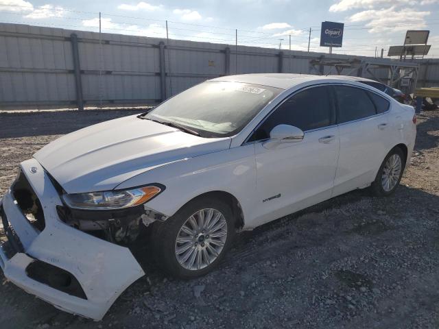 3FA6P0LU7FR265663 - 2015 FORD FUSION SE HYBRID WHITE photo 1