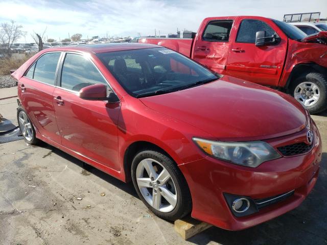 4T1BF1FK1EU756003 - 2014 TOYOTA CAMRY L RED photo 4