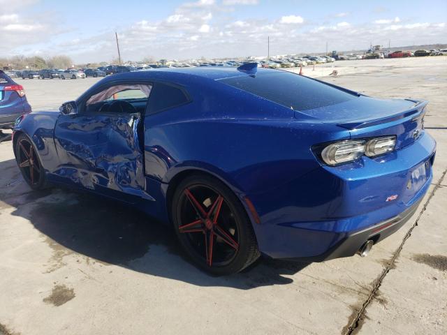 1G1FB1RS1K0124949 - 2019 CHEVROLET CAMARO LS BLUE photo 2