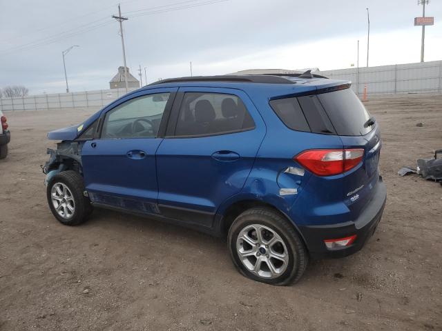 MAJ6S3GL6KC257550 - 2019 FORD ECOSPORT SE BLUE photo 2