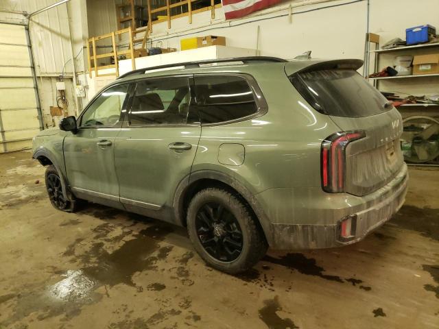 5XYP5DGC1PG381711 - 2023 KIA TELLURIDE SX GREEN photo 2