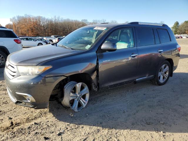 5TDYK3EHXCS052542 - 2012 TOYOTA HIGHLANDER LIMITED GRAY photo 1