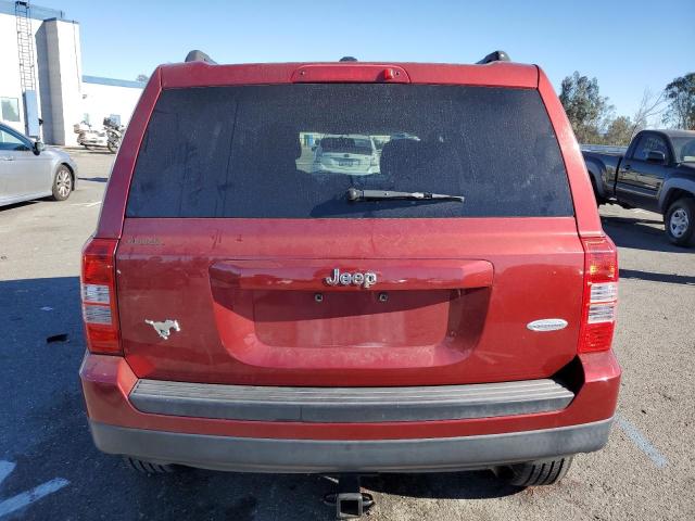 1C4NJPFB1CD544024 - 2012 JEEP PATRIOT LATITUDE RED photo 6