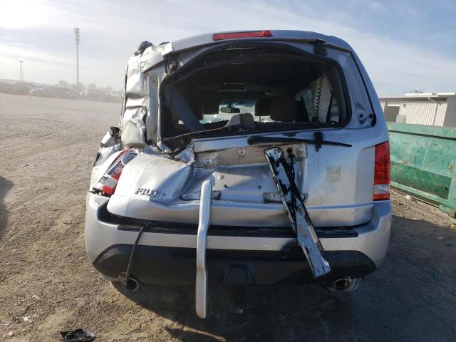 5FNYF3H68CB025200 - 2012 HONDA PILOT EXL SILVER photo 6