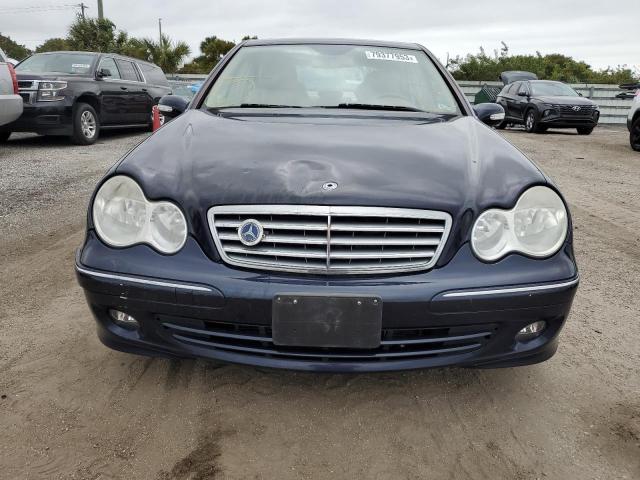 WDBRF92HX6F792479 - 2006 MERCEDES-BENZ C 280 4MATIC BLUE photo 5