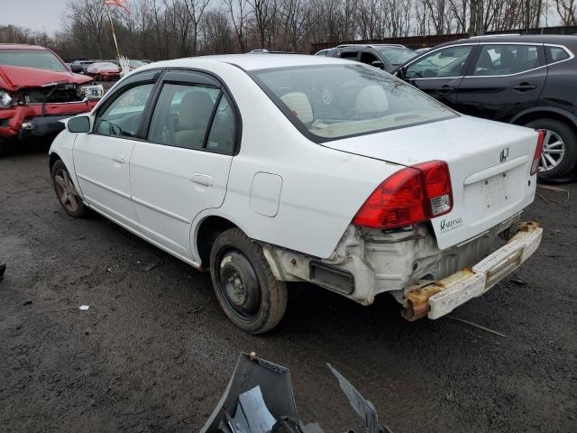 2HGES26734H575700 - 2004 HONDA CIVIC EX WHITE photo 2