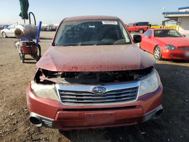 JF2SH61649H797652 - 2009 SUBARU FORESTER 2.5X RED photo 5