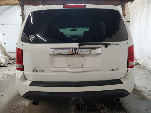 5FNYF4H51CB065972 - 2012 HONDA PILOT EXL WHITE photo 6