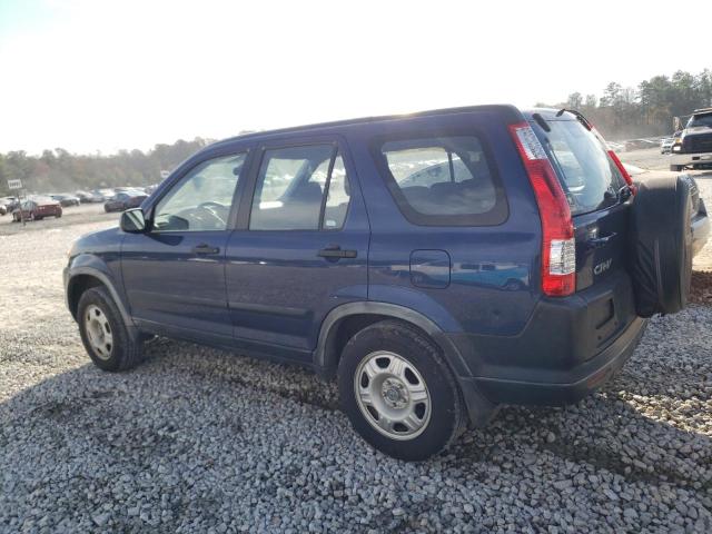 JHLRD68515C007319 - 2005 HONDA CR-V LX BLUE photo 2