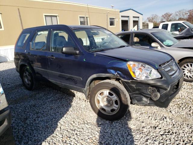 JHLRD68515C007319 - 2005 HONDA CR-V LX BLUE photo 4