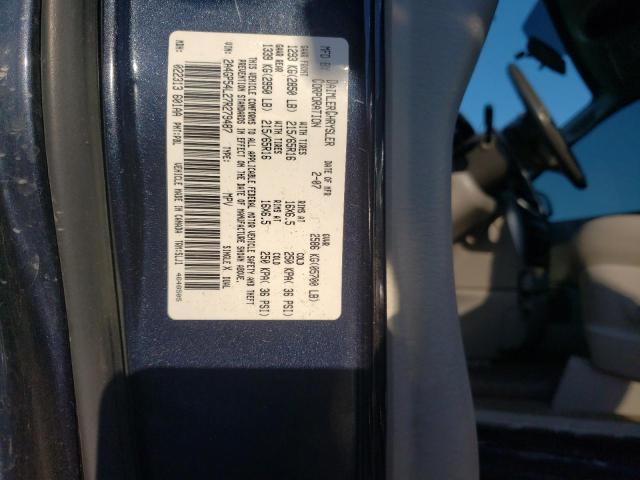 2A4GP54L27R279487 - 2007 CHRYSLER TOWN & COU TOURING CHARCOAL photo 13