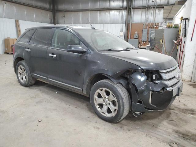 2FMDK4JC3BBB13711 - 2011 FORD EDGE SEL BLACK photo 4