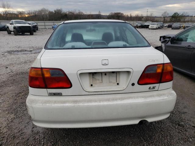 1HGEJ6673YL011290 - 2000 HONDA CIVIC LX WHITE photo 6