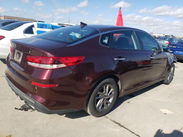 5XXGT4L37LG404127 - 2020 KIA OPTIMA LX BURGUNDY photo 3