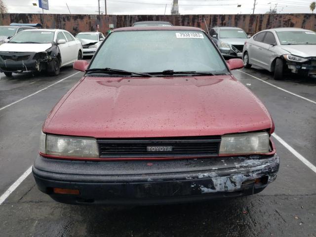 2T1AE94A3LC034277 - 1990 TOYOTA COROLLA DLX BURGUNDY photo 5