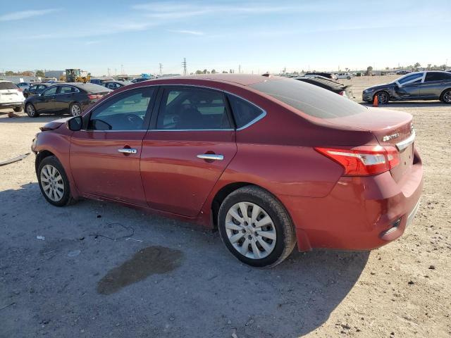 3N1AB7AP2HL661811 - 2017 NISSAN SENTRA S MAROON photo 2