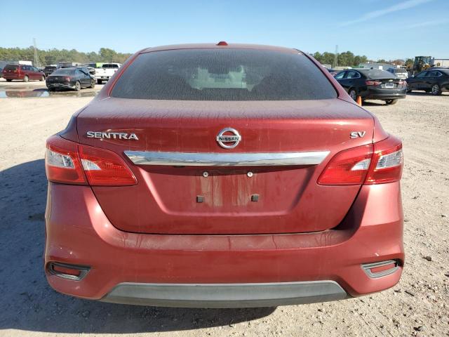 3N1AB7AP2HL661811 - 2017 NISSAN SENTRA S MAROON photo 6