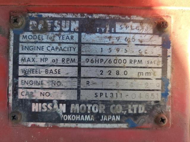 SPL31104651 - 1966 DATSUN 210 RED photo 12