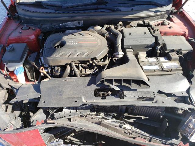 5NPE34AB8KH809322 - 2019 HYUNDAI SONATA LIMITED TURBO RED photo 11