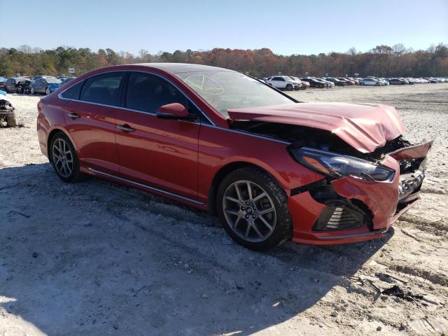 5NPE34AB8KH809322 - 2019 HYUNDAI SONATA LIMITED TURBO RED photo 4