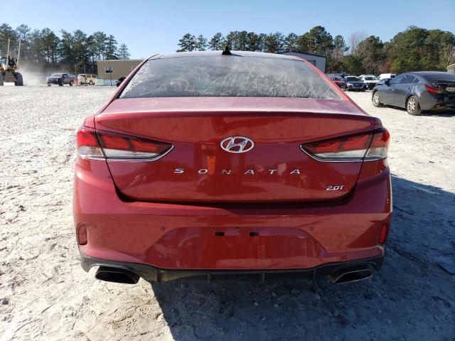 5NPE34AB8KH809322 - 2019 HYUNDAI SONATA LIMITED TURBO RED photo 6