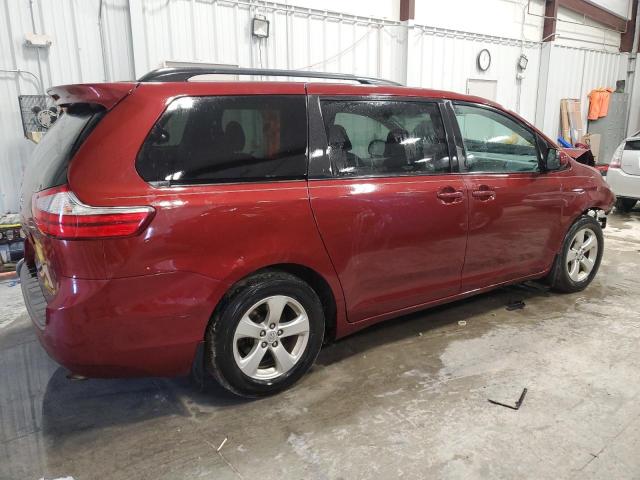 5TDKK3DC9FS587393 - 2015 TOYOTA SIENNA LE RED photo 3