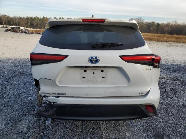 5TDBBRCH8PS566469 - 2023 TOYOTA HIGHLANDER HYBRID LE WHITE photo 6