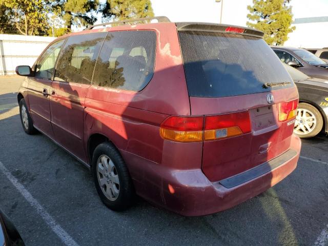 5FNRL18673B038795 - 2003 HONDA ODYSSEY EX BURGUNDY photo 2