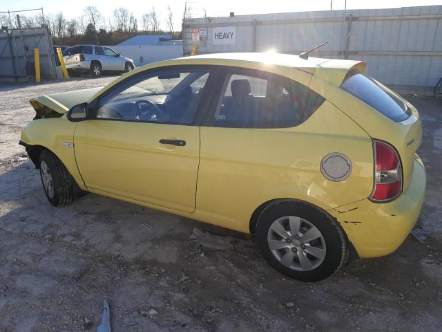 KMHCM36CX9U122385 - 2009 HYUNDAI ACCENT GS YELLOW photo 2