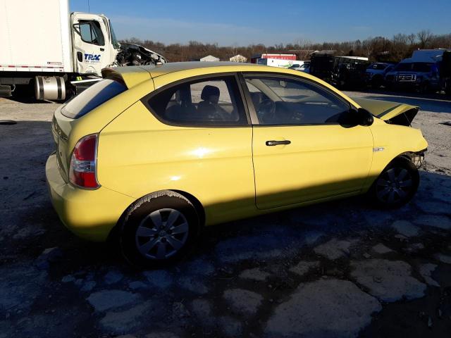 KMHCM36CX9U122385 - 2009 HYUNDAI ACCENT GS YELLOW photo 3