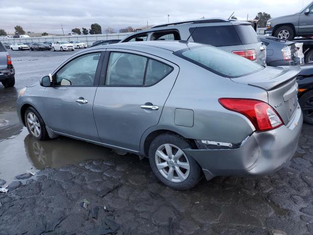 3N1CN7AP7DL878751 - 2013 NISSAN VERSA S GRAY photo 2