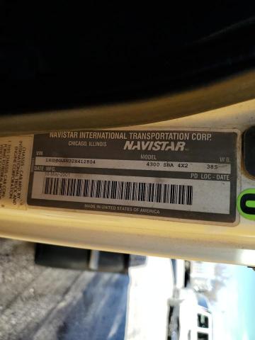 1HSMMAAN32H412804 - 2002 INTERNATIONAL 4000 4300 WHITE photo 10