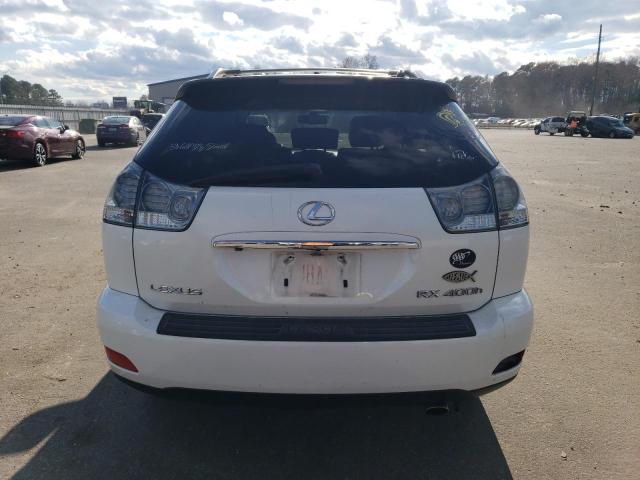 JTJHW31U972027438 - 2007 LEXUS RX 400H WHITE photo 6