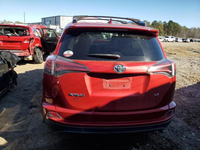 2T3ZFREV4GW252192 - 2016 TOYOTA RAV4 LE RED photo 6