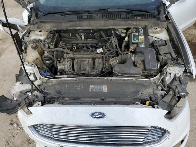 3FA6P0G76DR328494 - 2013 FORD FUSION S WHITE photo 11