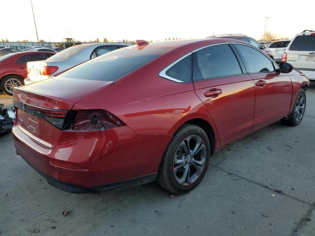 1HGCY1F36PA007683 - 2023 HONDA ACCORD EX RED photo 3