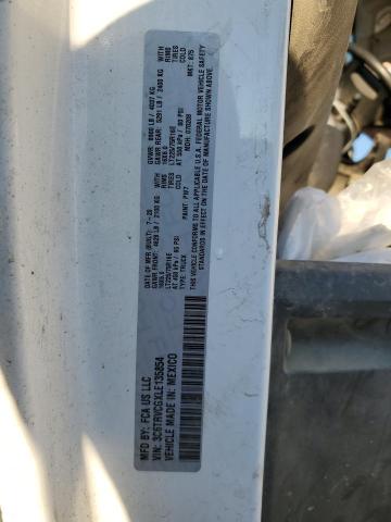 3C6TRVCGXLE135854 - 2020 RAM PROMASTER 2500 HIGH თეთრი ფოტო 12