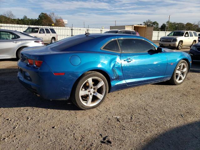 2G1FF1EV2A9180987 - 2010 CHEVROLET CAMARO LT BLUE photo 3