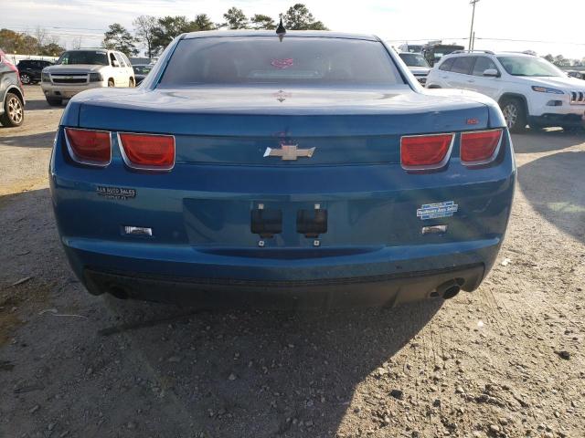 2G1FF1EV2A9180987 - 2010 CHEVROLET CAMARO LT BLUE photo 6