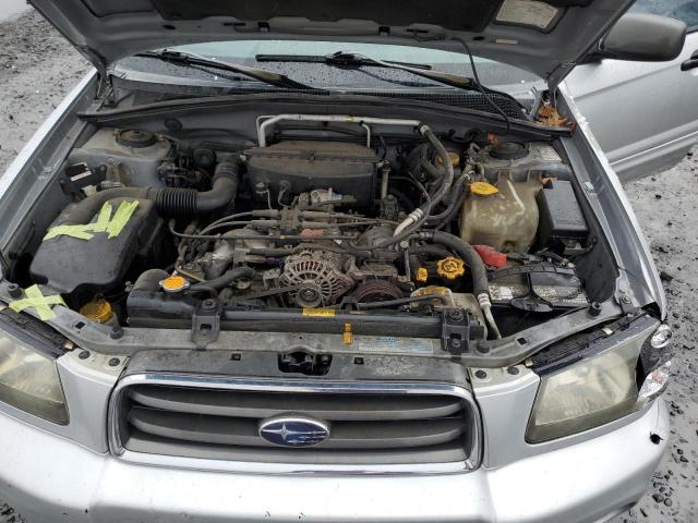 JF1SG65694H718437 - 2004 SUBARU FORESTER 2.5XS SILVER photo 11