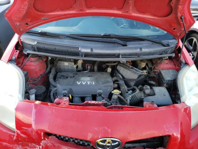 JTDJT923975050027 - 2007 TOYOTA YARIS RED photo 11