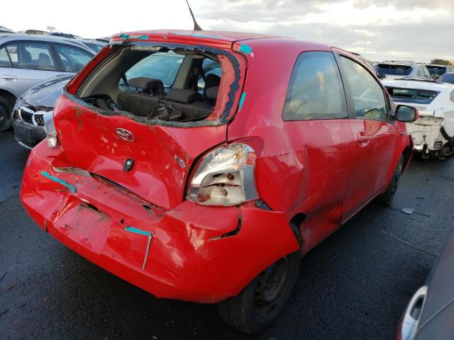 JTDJT923975050027 - 2007 TOYOTA YARIS RED photo 3