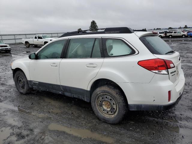 4S4BRBAC7A3335335 - 2010 SUBARU OUTBACK 2.5I WHITE photo 2