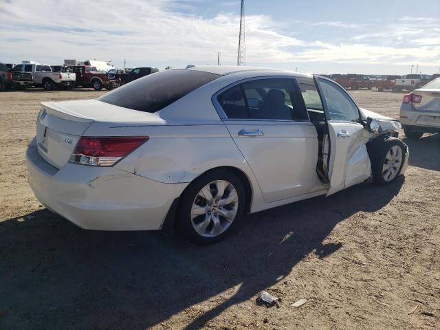 1HGCP36879A029883 - 2009 HONDA ACCORD EXL WHITE photo 3