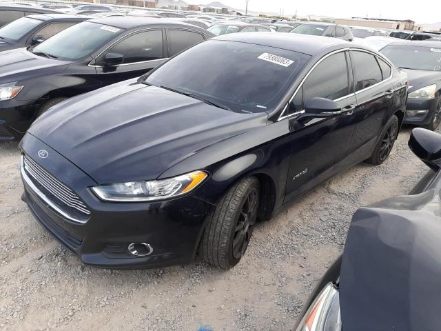 3FA6P0LU7ER192664 - 2014 FORD FUSION SE HYBRID BLACK photo 1