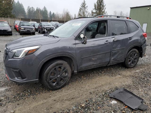 JF2SKAJCXNH433420 - 2022 SUBARU FORESTER SPORT GRAY photo 1