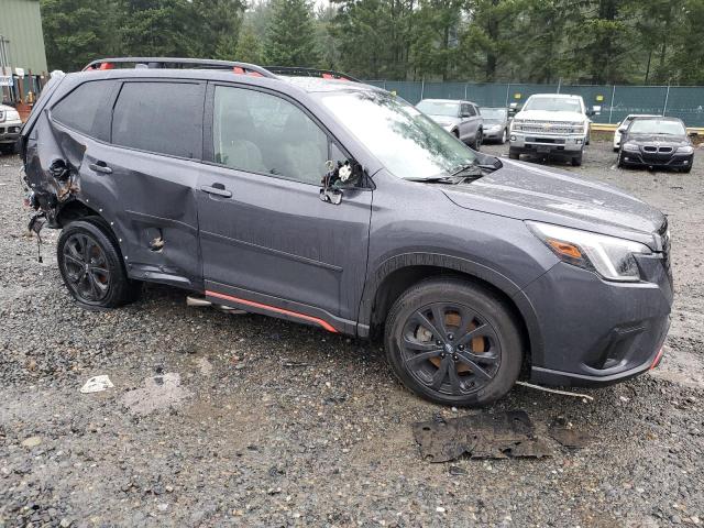 JF2SKAJCXNH433420 - 2022 SUBARU FORESTER SPORT GRAY photo 4